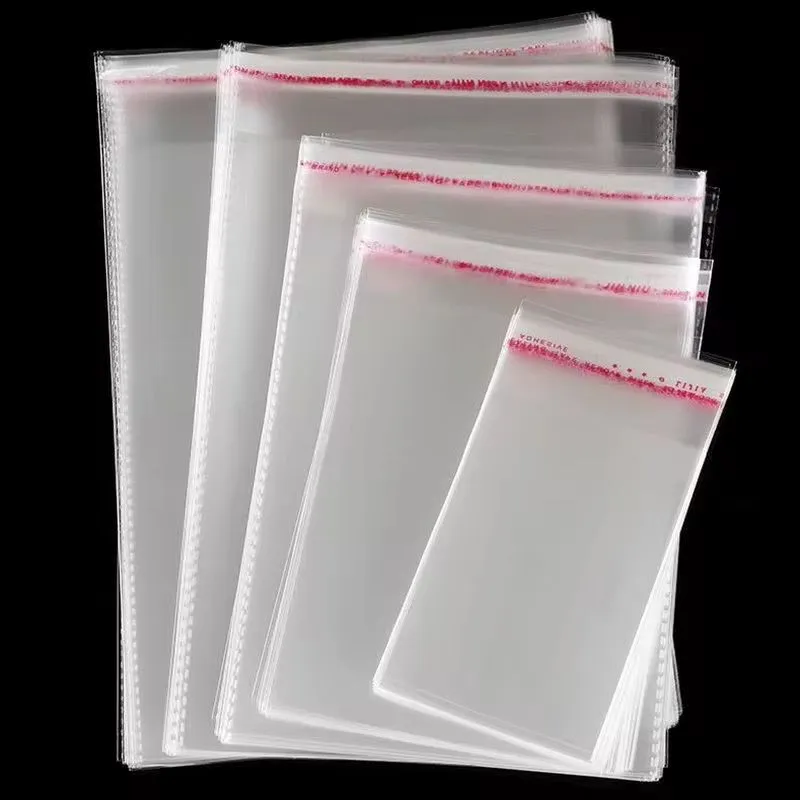 OPP Transparent Bags – 100 Pieces Pack (25x35 cm)