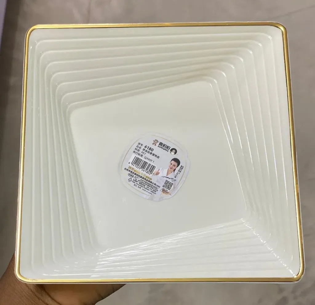 6180 square fruit plate