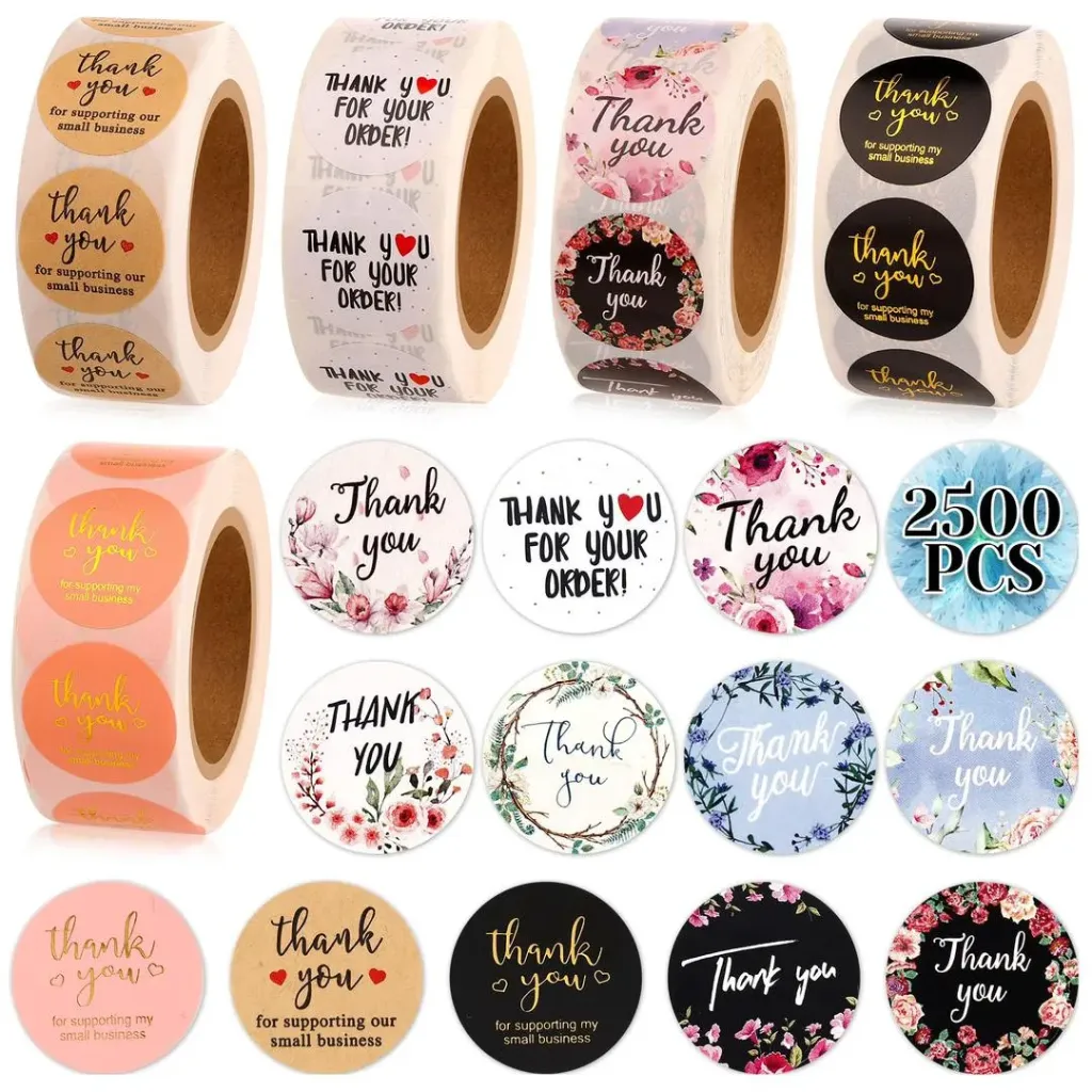 Thank you stickers